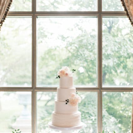 I Do! Wedding Cakes Boutique featured in Nikki and Warren’s Timelessly Elegant Wedding at Liberty Gran…