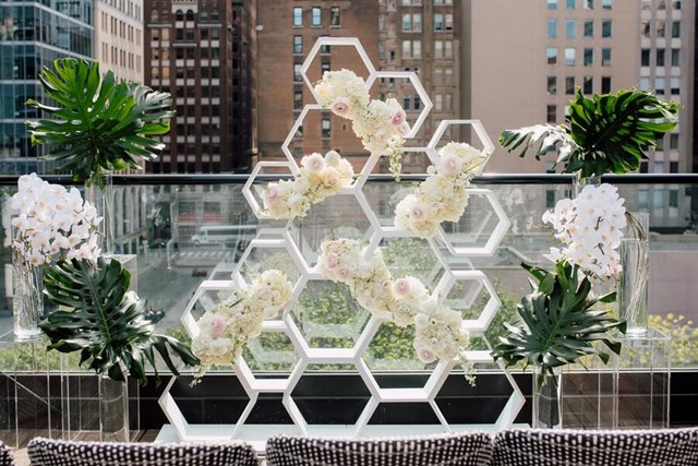 Stephanie & Timothy's Modern Geometric Wedding at The Chase