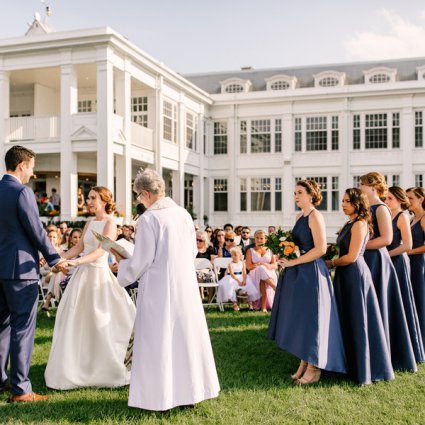 Royal Canadian Yacht Club featured in Megan and Santiago’s Lakeside Wedding at the Royal Canadian Y…