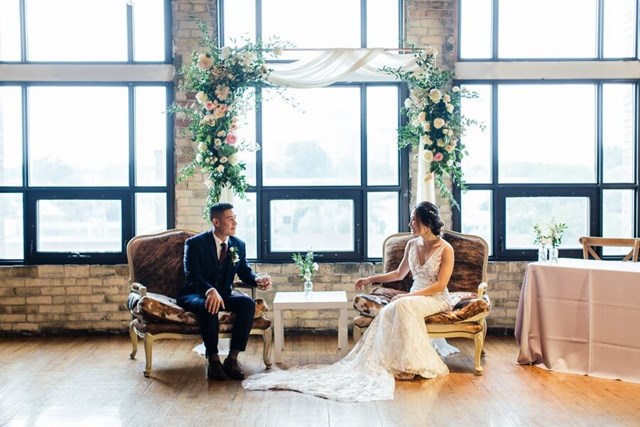 Laurie and Dan's Rustic Wedding at the Historic Burroughes