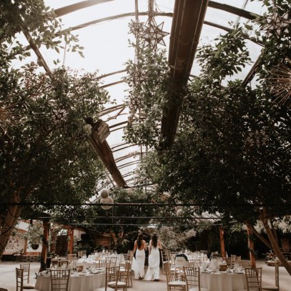 Room to Bloom featured in Chantal and Sam’s Intimate Madison Greenhouse Wedding