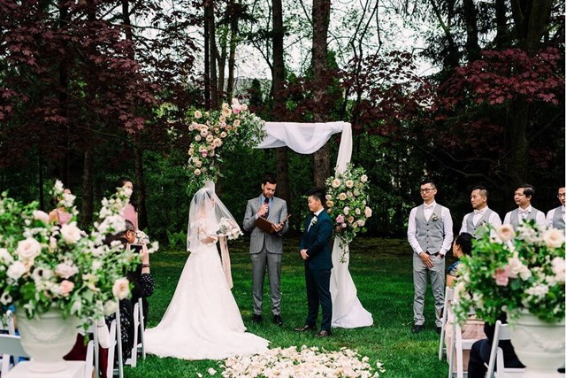 Emma and Xi's Intimate Affair at a Beautiful Private Residence on Toronto's Bridle Path