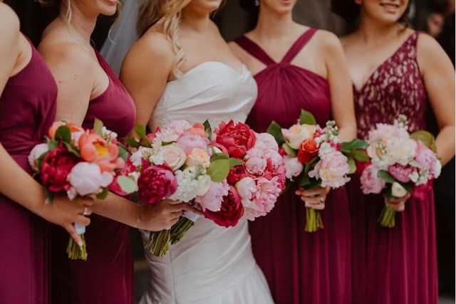 Natasia and James' Pretty-in-Pink Wedding at Canoe