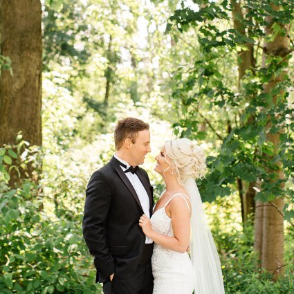 Blu Ivory Bridal featured in Sarah Beth and Andrew’s Summer Wedding at the Guild Inn Estate