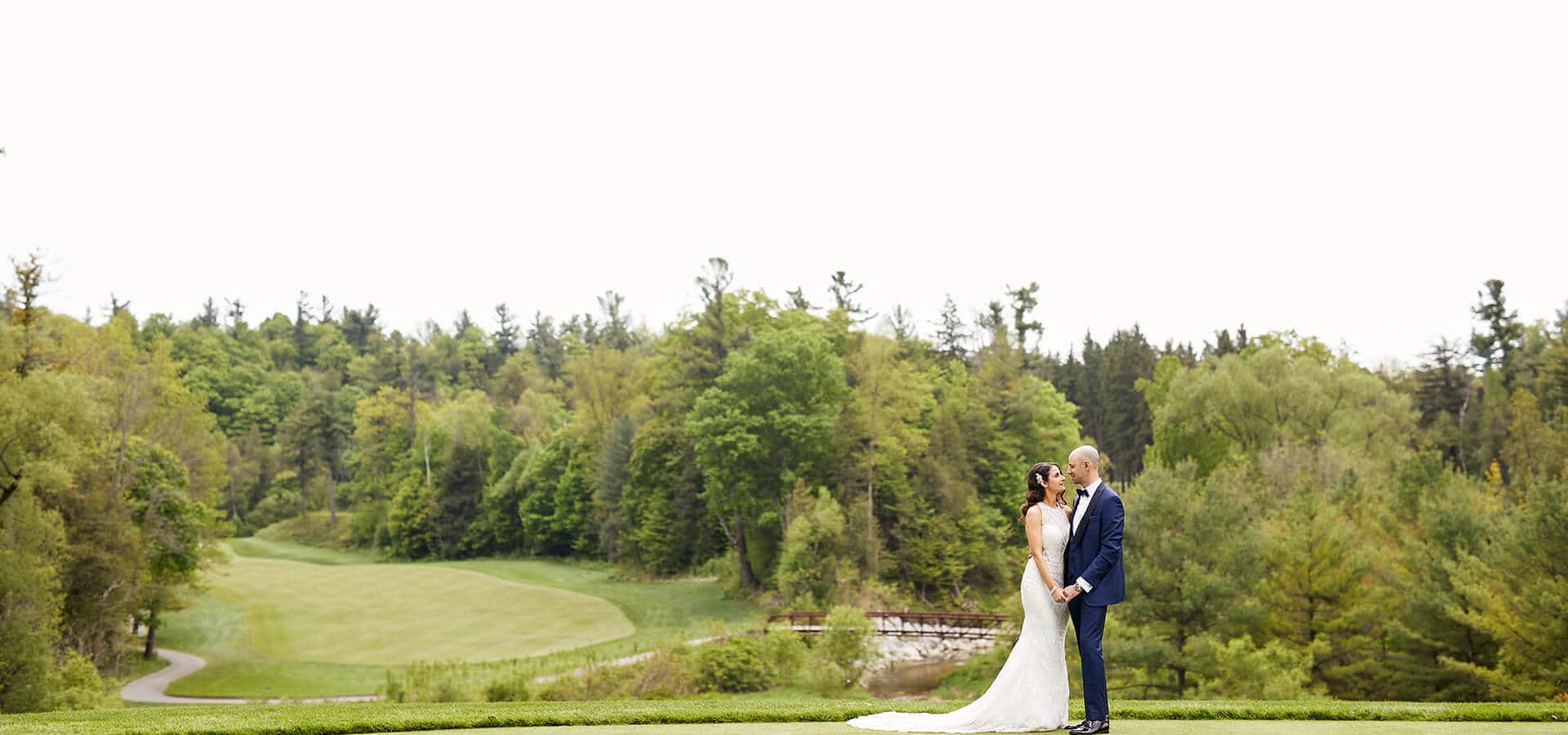 Hero image for Stefanie and Mark’s Elegant Wedding at Copper Creek