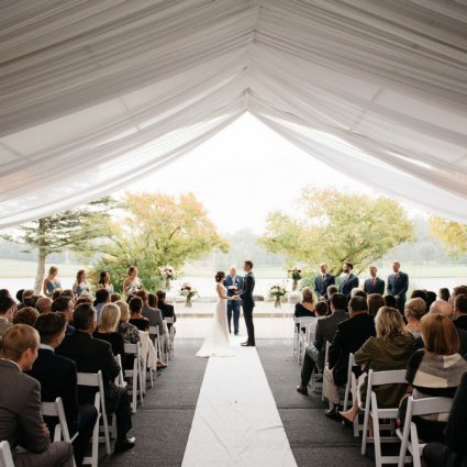 The Manor featured in Lauren and Brad’s Cozy Fall Wedding at the Manor