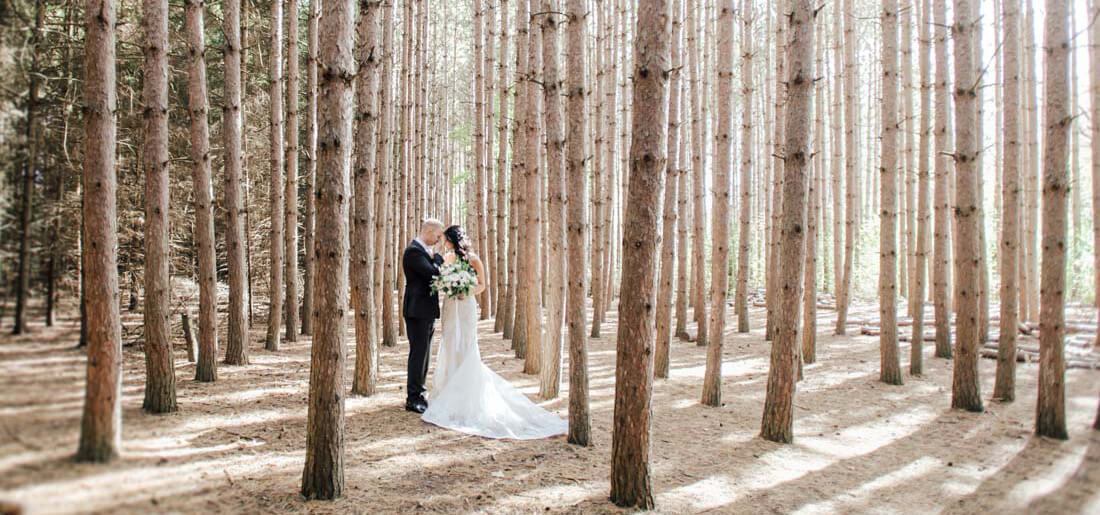 Hero image for Kristi and Richard’s Classic Green and White Wedding at the Arlington Estate