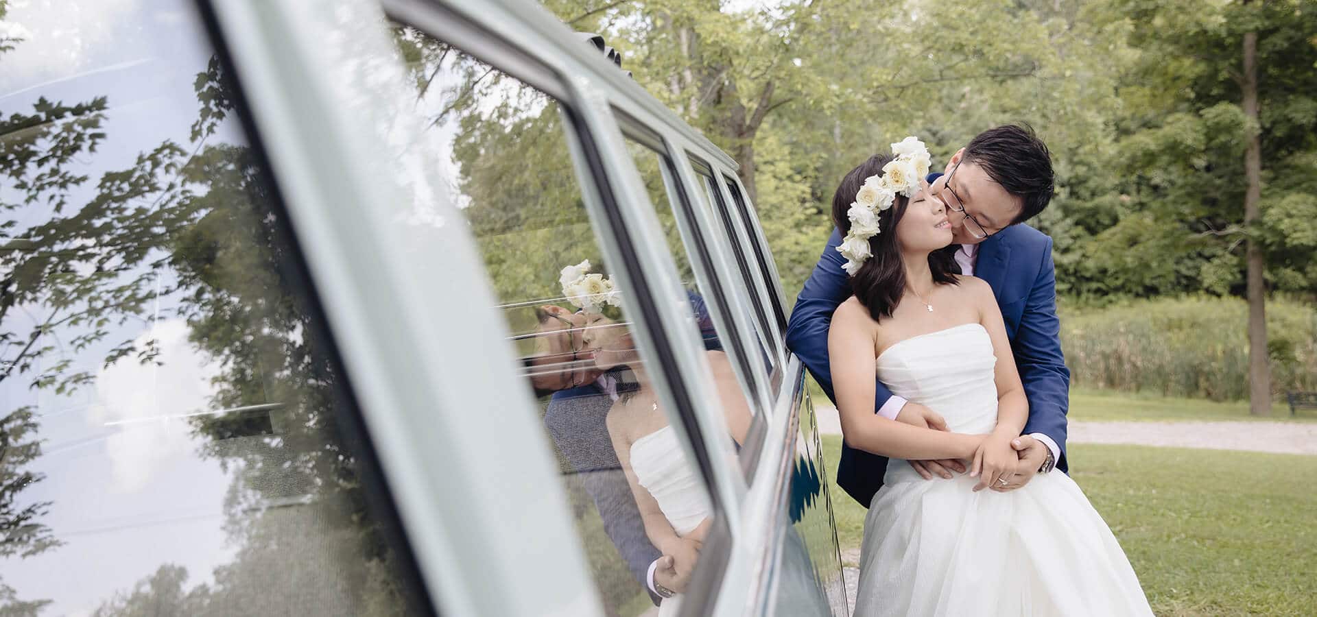 Hero image for Xintong and Bowen’s Wedding at Cadogan Farm Estate