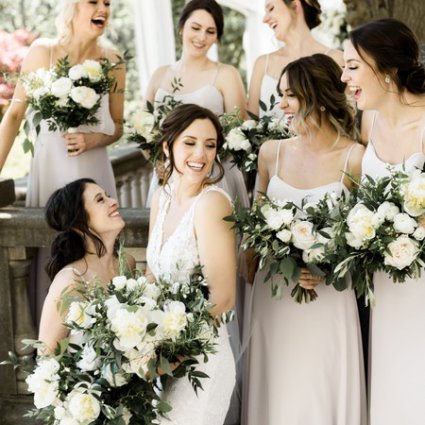 The Flower 597 featured in Meagan and Matthew’s Lush, Garden-Inspired Wedding at Graydon…