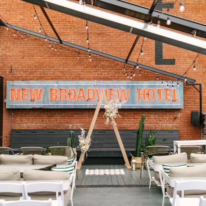 The Broadview Hotel featured in Ashley and Keaton’s Romantic Wedding at the Broadview Hotel