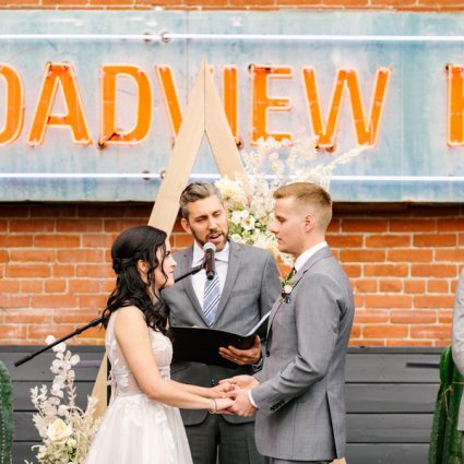 Unboring Weddings featured in Ashley and Keaton’s Romantic Wedding at the Broadview Hotel
