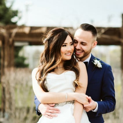 Natalie's Prestige featured in Winnie and Kevin’s Organic-yet-Glam Wedding at the Hazelton M…
