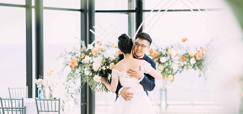 Lisa and Jason's Citrus Infused Wedding at Spencer's at the Waterfront