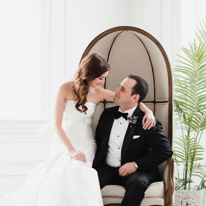 Lea-Ann Belter Bridal featured in Renée and Aaron’s Beautiful Wedding at the Grand Luxe Event B…