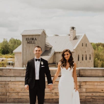 Elora Mill Hotel & Spa featured in Sarah and Ryan’s Romantic Elora Mill Wedding