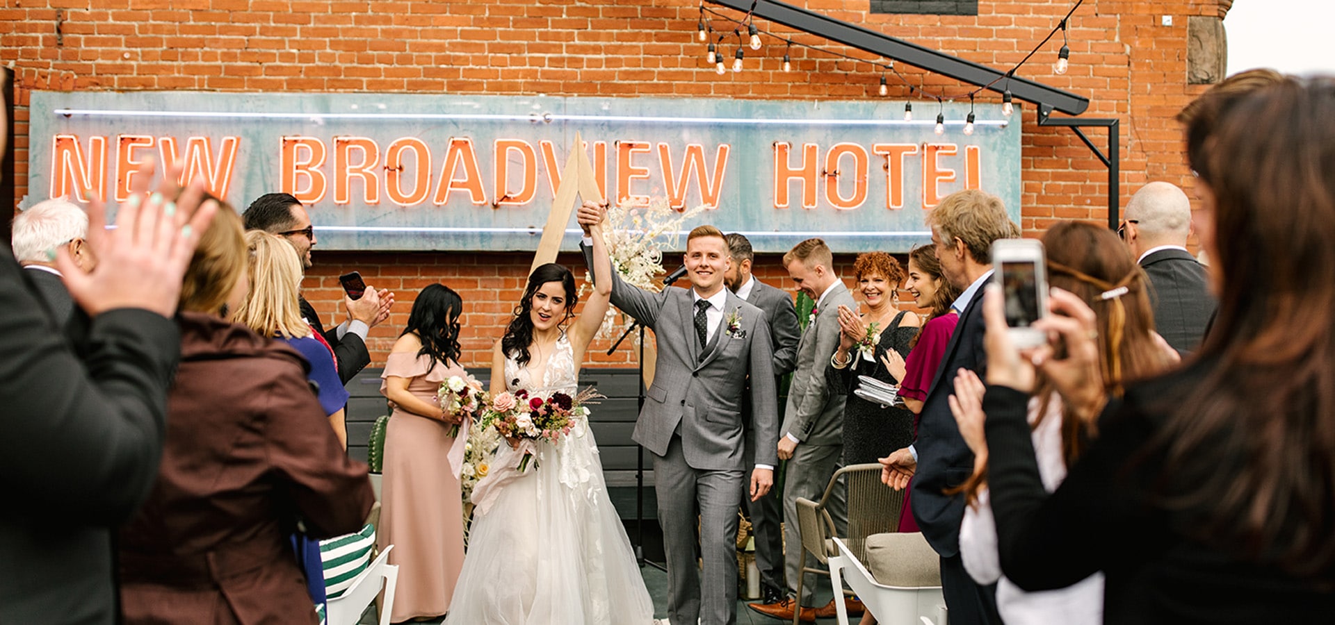 Hero image for Ashley and Keaton’s Romantic Wedding at the Broadview Hotel