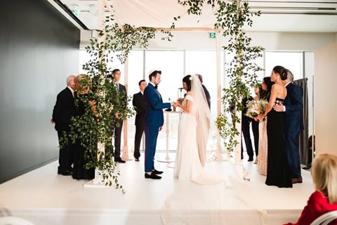 Courtney and Aaron's Glam Wedding at the Globe and Mail Centre