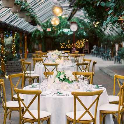 Chair-man Mills featured in Sonia and Chris Say “I Do” at the Organic Madison Greenhouse