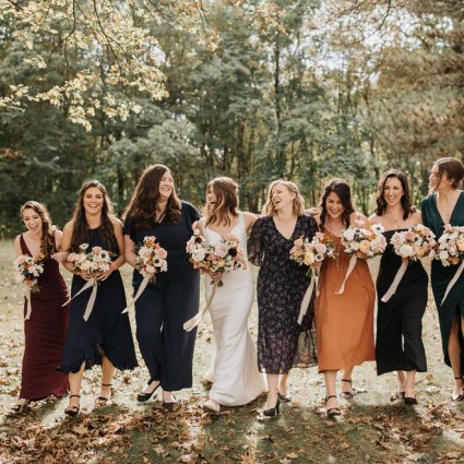 Blooms and Flora featured in Courtney and Tyler’s Gorgeous Fall Wedding at the Symes