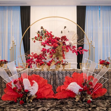 Linen Closet featured in Jenny and David’s “Old Shanghai” Themed Wedding at the St. Regis