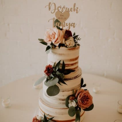 Tori's Bakeshop featured in Tanya and Derrick’s Sweet Wedding at District 28