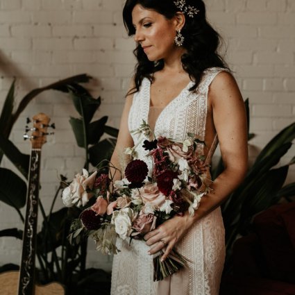 Rikki Marcone Floral & Event Design featured in Tanya and Derrick’s Sweet Wedding at District 28