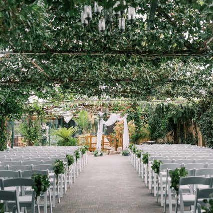 The Madison Greenhouse Event Venue featured in Olivia and Colin’s Breathtaking Wedding at the Picturesque Ma…