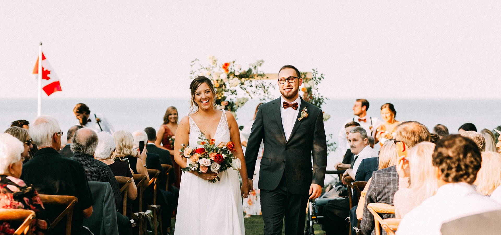 Hero image for Jenna and Trevor’s Gorgeous Backyard Wedding
