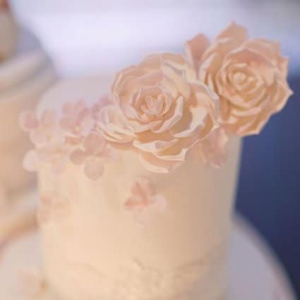 Patricia's Cake Creations featured in Shari and Antonio’s Luxe Wedding at York Mills Gallery