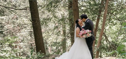 Helen and Matthew's Cream-and-Pink Wedding at the Arlington Estate