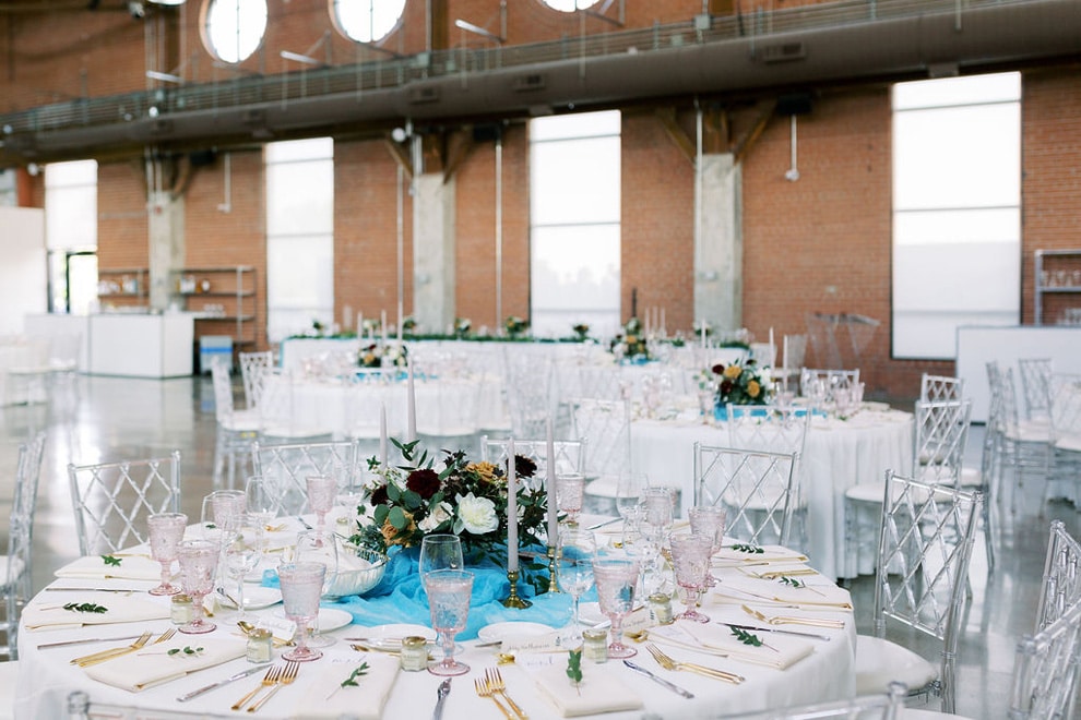 Blue-and-White Wedding