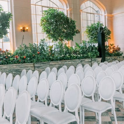 Kat Event Rentals featured in A Tale as Old as Time: Olivia and Nick’s Wedding at Casa Loma