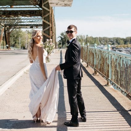 Thumbnail for Caslon and Nick’s Playful and Romantic Wedding at District 28