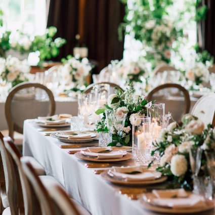 Plate Occasions featured in Sarah and Damian’s European Style Wedding at Magna Golf Club