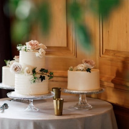 Ginger's Cupcakes & Desserts featured in Sarah and Damian’s European Style Wedding at Magna Golf Club