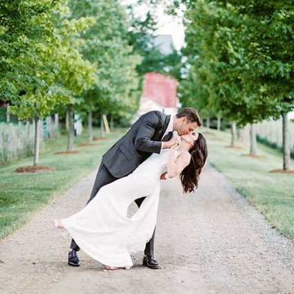 Cambium Farms featured in Jen and Corey’s Utterly Romantic Nuptials at Cambium Farms