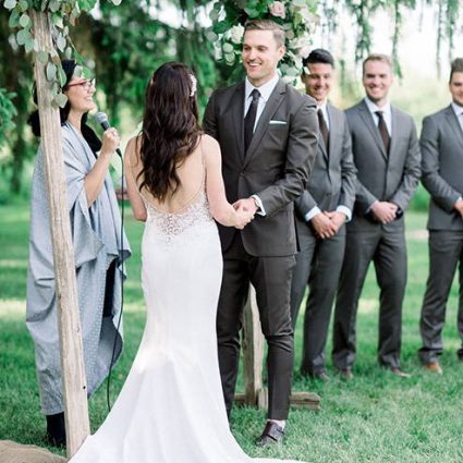 The Marrying Lady featured in Jen and Corey’s Utterly Romantic Nuptials at Cambium Farms