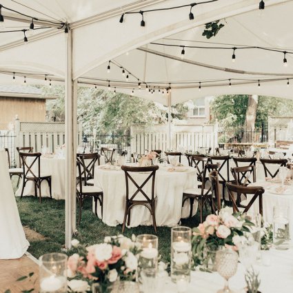 Party With Chloe featured in Esther and David’s Romantic Backyard Wedding