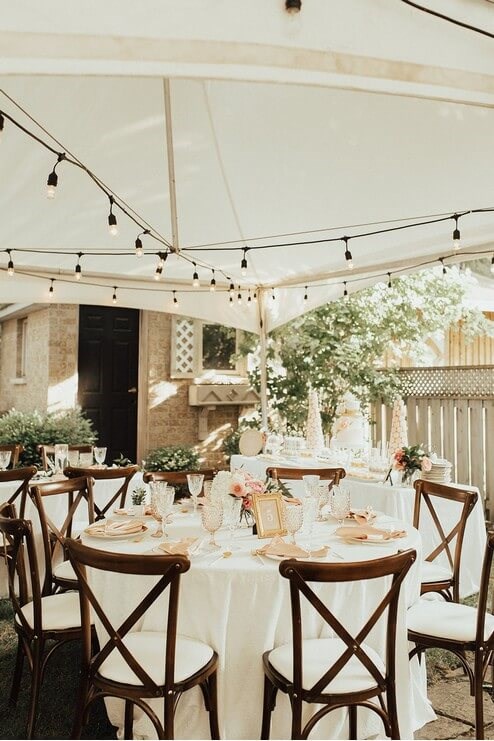 Esther and David's Romantic Backyard Wedding