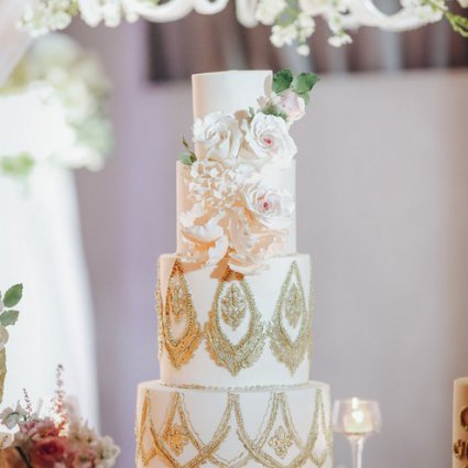 Cake Glam featured in Nadia and Tushar’s Stunning and Bold Celebration at Liberty G…