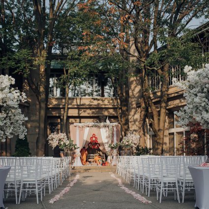 Liberty Grand Entertainment Complex featured in Nadia and Tushar’s Stunning and Bold Celebration at Liberty G…