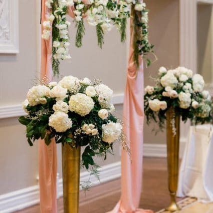 For the Love of Flowers featured in Ruth and Nick’s Elegant Wedding at Terrace Banquet Centre