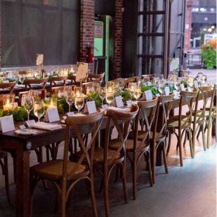 Event Rental Group featured in Katie and Harrison’s Rustic Steam Whistle Wedding
