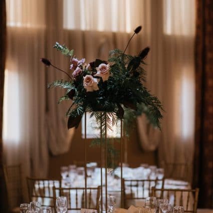 Simply Beautiful Decor featured in Kara and Michael’s Romantic Winter Wedding at Liuna Station