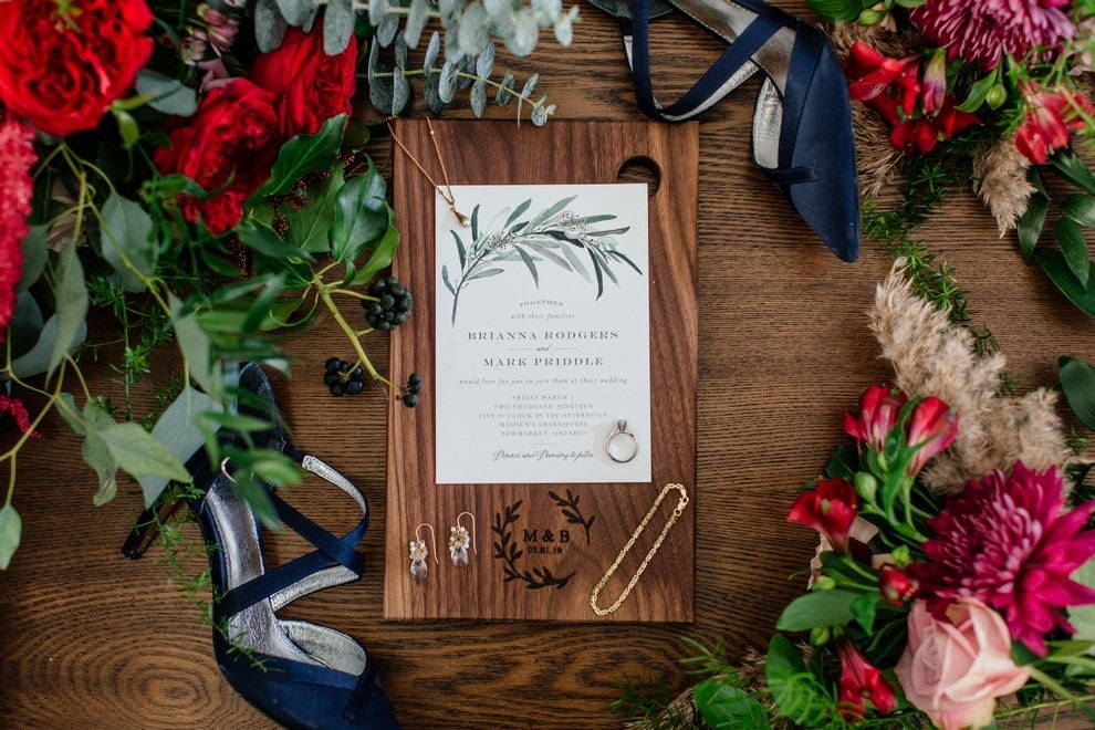Brianna and Mark's Charming Winter Wedding at The Madison Greenhouse Event Venue