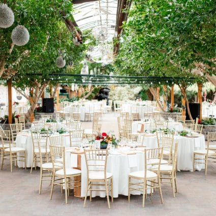 The Madison Greenhouse Event Venue featured in Brianna and Mark’s Charming Winter Wedding at The Madison Gre…