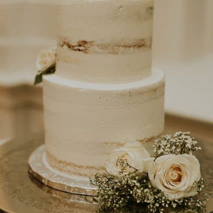 Kelly's Bake Shoppe featured in Alana and Brendon’s Cozy-yet-Luxurious Wedding at The King Ed…