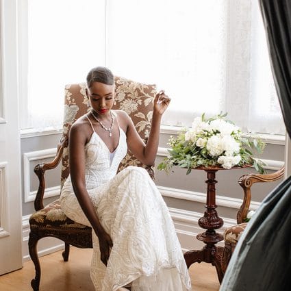 Sharleez Bridal featured in A Very Clean and Modern Editorial Shoot at the Alderlea