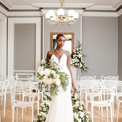 Envision Weddings featured in A Very Clean and Modern Editorial Shoot at the Alderlea