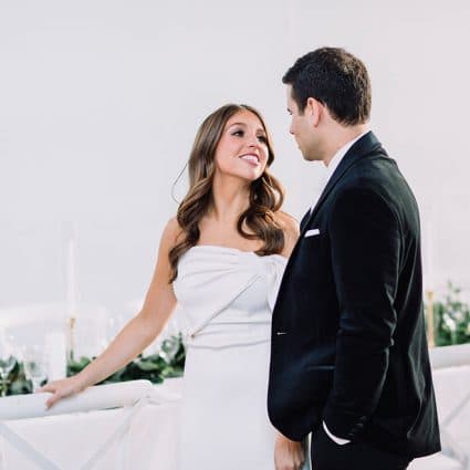Anne Blumenthal featured in Zoe and Rossi’s Modern, Romantic Wedding at Ricarda’s